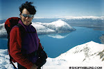 Johnny Recchio at the top of the Southern Alps