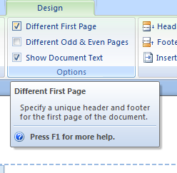 How To Make a Different First Page Header and Footer In Word How To Make a Different First Page Header and Footer In Word
