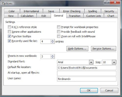 Change the default file location in MS Excel Change the default file location in MS Excel