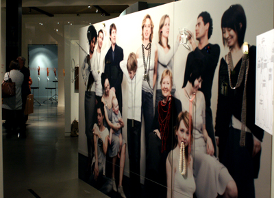 Looking in the window of the San Francisco Museum of Craft + Design at the Chi ha paura...? exhibit