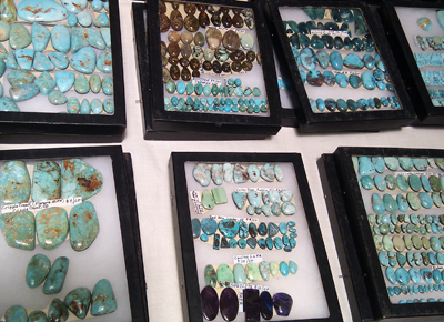 Turquoise, chrysocolla and sugilite from US Mines Turquoise, chrysocolla and sugilite from US Mines