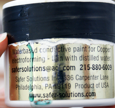 Water based conductive paint for copper plating