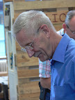Frans Maathuis admiring his pens.........