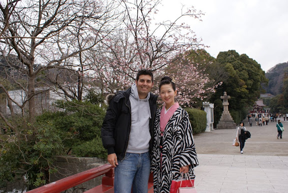 Con una japonesa en Kamakura