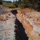 Installation of a Landfill Gas vent trench