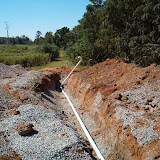 Installation of a Landfill Gas vent trench