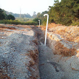 Installation of a Landfill Gas vent trench