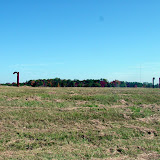 A well-vegetated site showing gas vents installed in the waste unit.