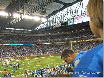 Coin toss at Ford Field, for the Lions vs. Jets game, November 7th 2010