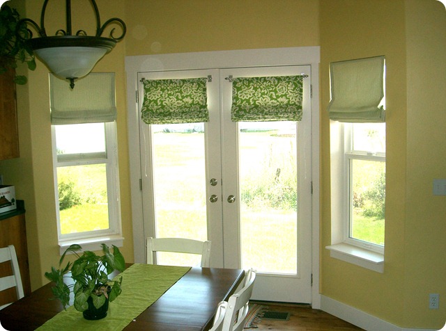 bay windows roman shades