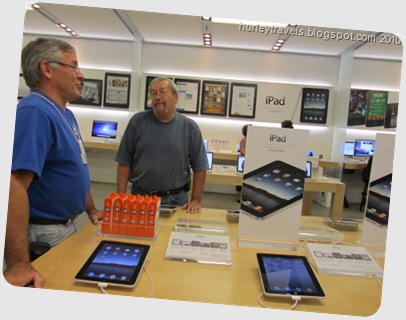 We spent about 90 minutes on our first visit to the Apple Store discussing the technology with Larry.  