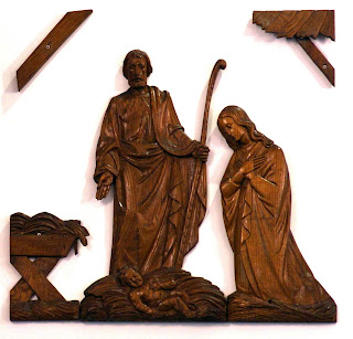 Mary & Joseph with Jesus in the stable
