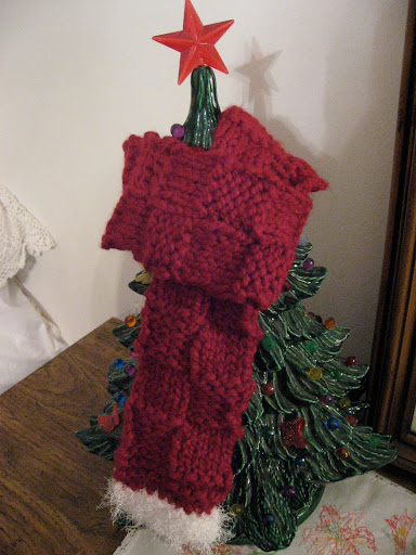 Christmas Scarves (2 of 5) w/ Patterns - KNITTING