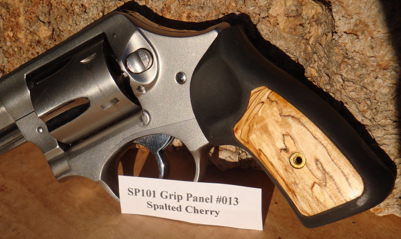 Tim's Spalted Cherry Grip Panels for Ruger SP101 013
