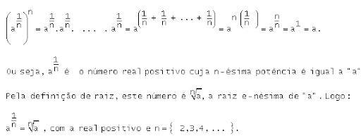 desenvolvimento da formula de potencia racional propriedade fundamental potencia raiz racional