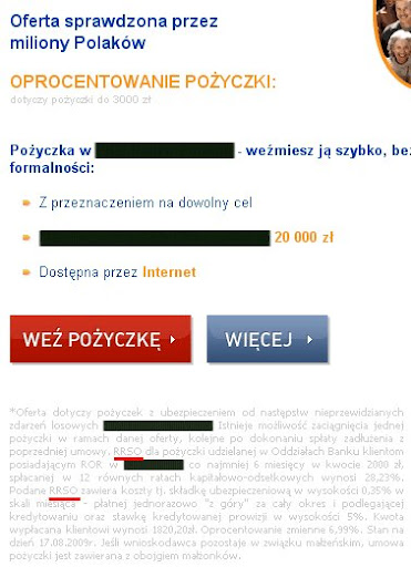 kredyt w sieci - reklama