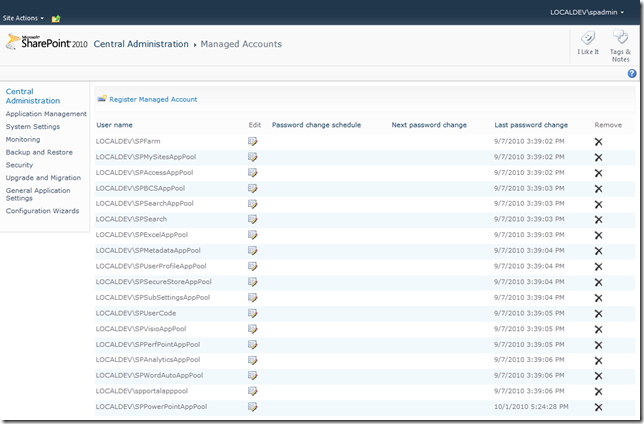 Configure Managed Accounts Configure Managed Accounts