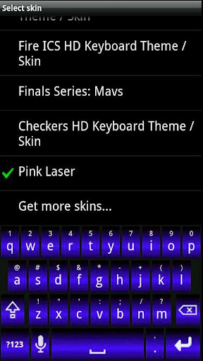 Blue Laser HD Keyboard Skin