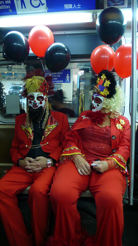 The lady on the right made couple's fabulous costume herself