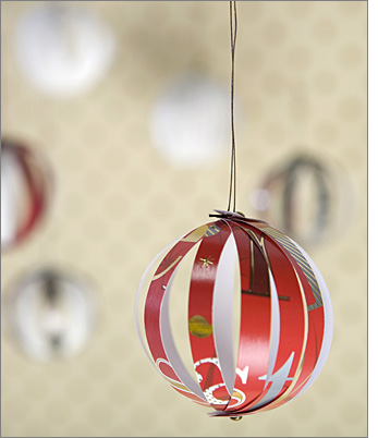 christmas paper ball