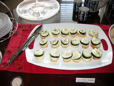 Cucumber tea sandwiches