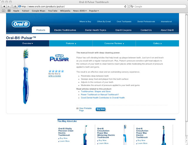 Oral-B "Pulsar" electric Toothbrush