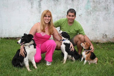 Laika, eu, Lex Luthor, meu marido Bruno e Linda Laika, eu, Lex Luthor, meu marido Bruno e Linda