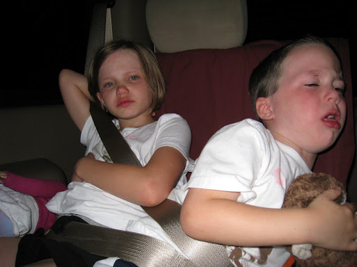 Kid melt down after 17 hours and a broken van.
