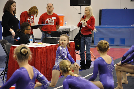 Natalie leading the streching at the 2009 Derby Classic