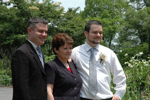 Chris, Mom, and Corey