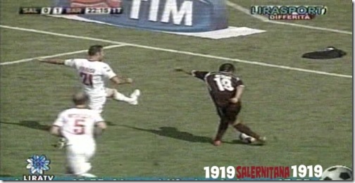 RABONA ROBERTO MERINO RAMIREZ IN SALERNITANA ALBINOLEFFE