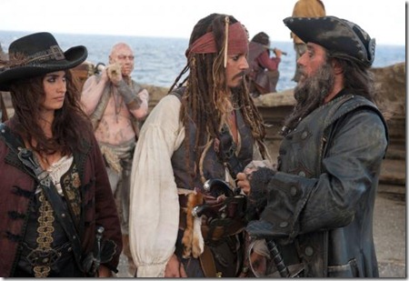 ภาพการถ่ายทำจากภาพยนตร์ Pirates of the Caribbean: On Stranger Tides ภาพการถ่ายทำจากภาพยนตร์ Pirates of the Caribbean: On Stranger Tides