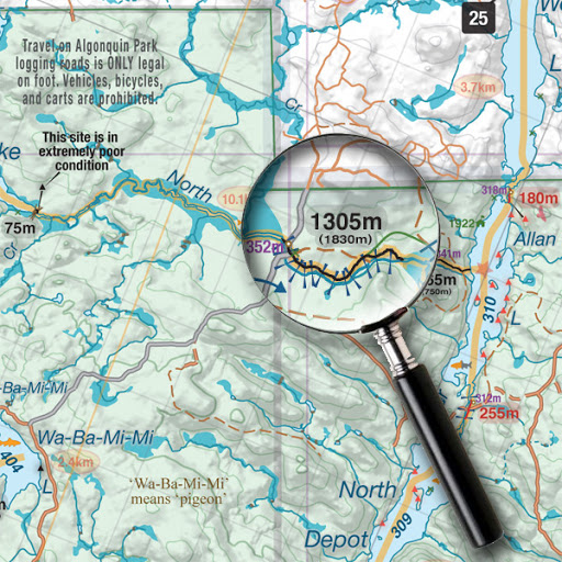 GPS measured portages