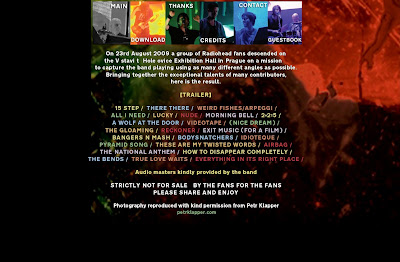 Radiohead Prague2009 Téléchargez le DVD Live in Praha de Radiohead : cest gratuit !