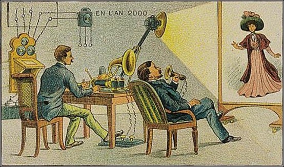 videoconferências de 2000 imaginadas em 1910