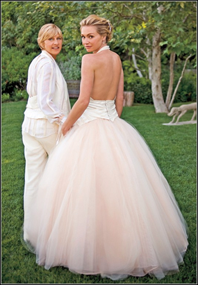 casamento de Ellen DeGeneres