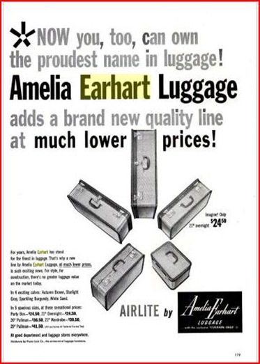 Amelia Earhart luggage