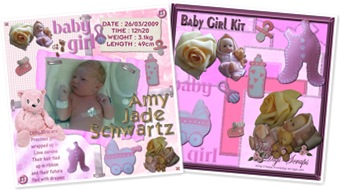 View Baby Girl Kit ScrapBooks