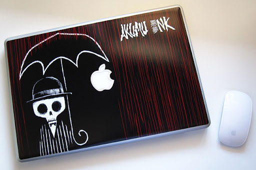 gelaskins, macbook skin, mac skin, custom macbook, horror mac