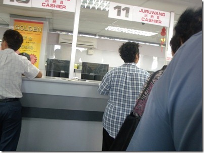 queue at bank