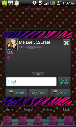 【免費個人化App】GO SMS THEME|ColorfulZebra-APP點子