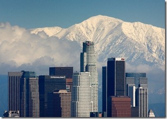 snowcapped San Gabriels
