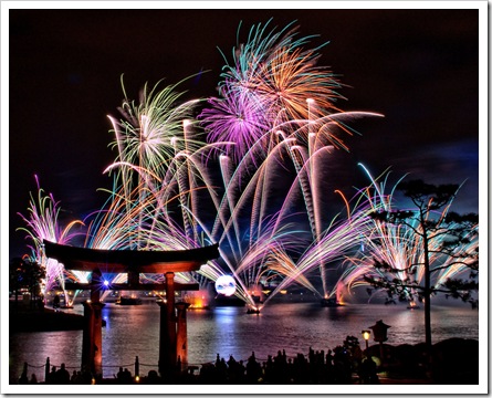 Fireworks (10.9 second exposure)