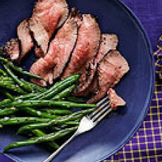 Coffee-Rubbed Tri-tip with Gremolata Green Beans