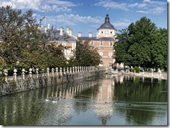 Palacio de Aranjuez desde el Puente de Barcas.
