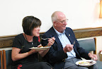 Sabrina Spears and James Oakley at reception