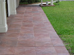 New tile near the front entrance to St. Andrew's