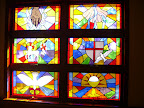 Stained glass windows - East
