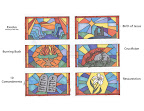 One set of the Stained Glass windows as designed by Frank Thompson.