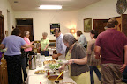 Guests were invited to fill their plates from the buffet first